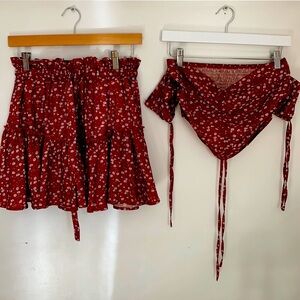 Pretty floral matching set 🌹